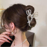 Impression Pack of 12 Pcs Pearl  Latest  Style Hair Clutcher Beads Hair Clutcher